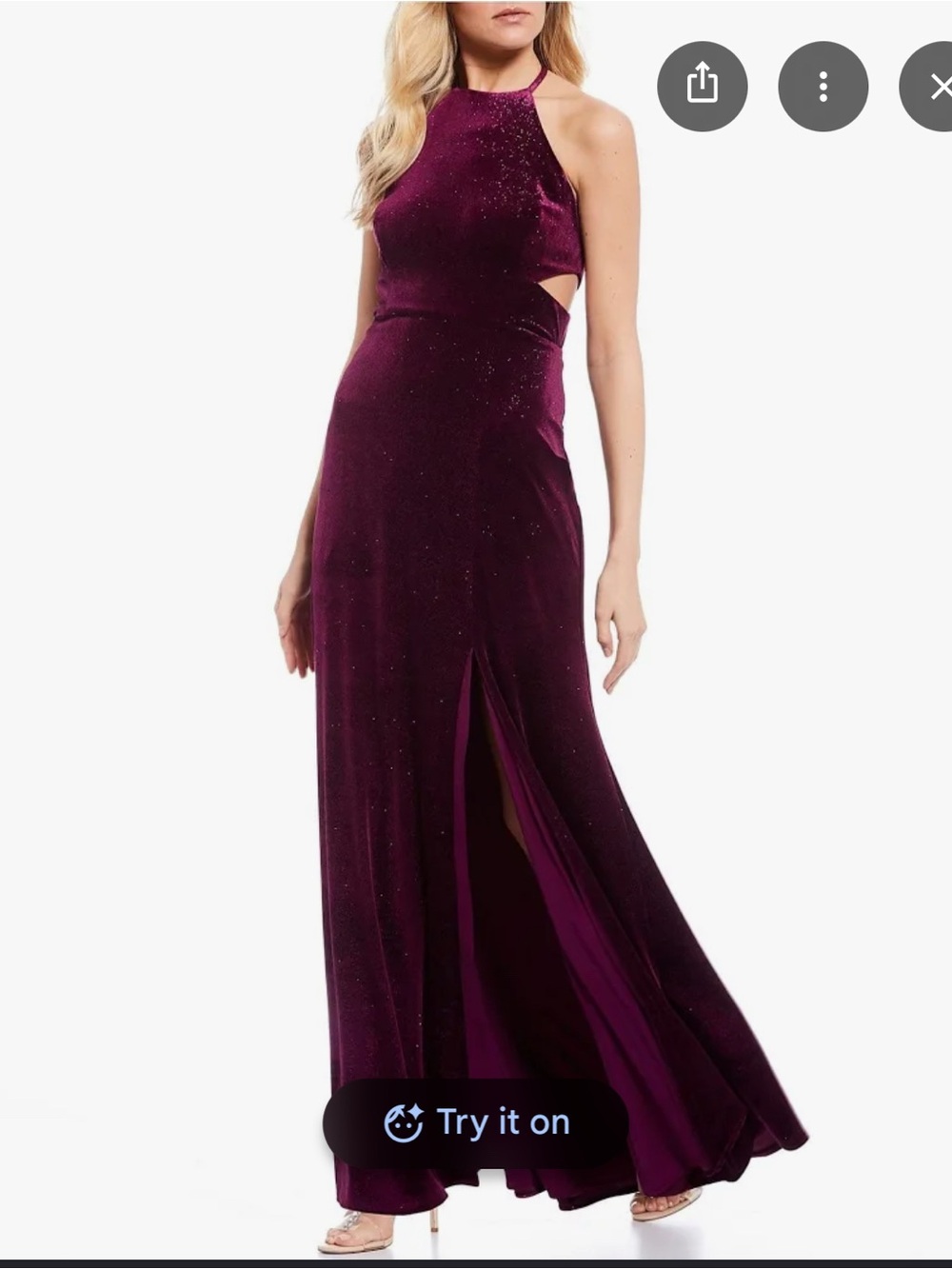 Velvet Evening Gown